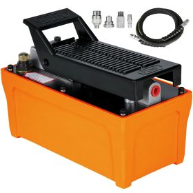 VEVOR Air Hydraulic Pump 10000 PSI 1/2 Gal Reservoir Hydraulic Foot Pump Air Treadle Foot Actuated for Auto Body Frame Machines and Pulling Post (Pump