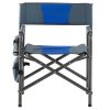 2-Piece Padded Folding Outdoor Chair With Storage Pockets,Lightweight Oversized